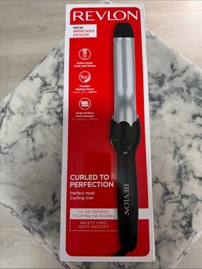 Revlon Silver and Black Curling Iron - Men Grooming Hair Care